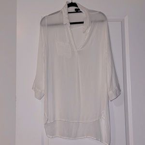 White Gauze Beach Cover Up Small Size 4